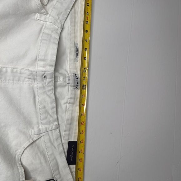 Ava & Viv Women’s Plus Size Mid-Rise Ankle Skinny Jeans, Sz.24, White - Picture 11 of 16
